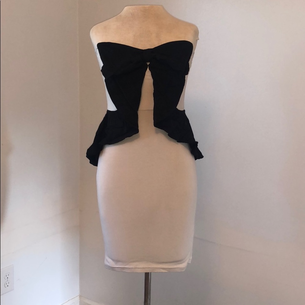 Bow tie mini dress